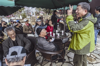 皋亭山景区千桃园采风 喝桃花茶 拍桃花照 好玩5